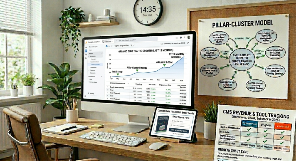 Monitoring blog traffic analytics