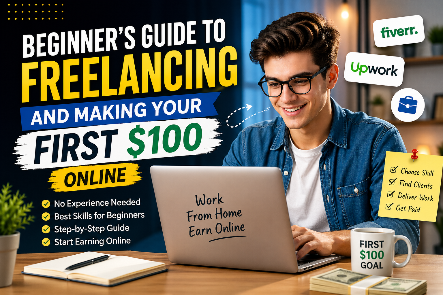 beginner freelancing guide 2026 Beginner’s Guide to Freelancing and Making Your First $100 Online