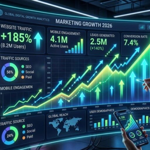 Website traffic growth chart showing increase from Google Discover SEO strategy