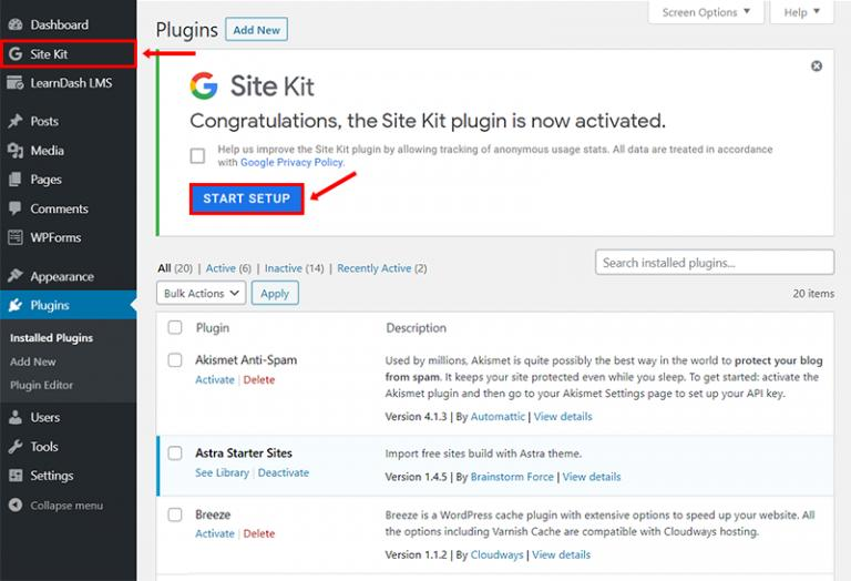 Search Console Setup